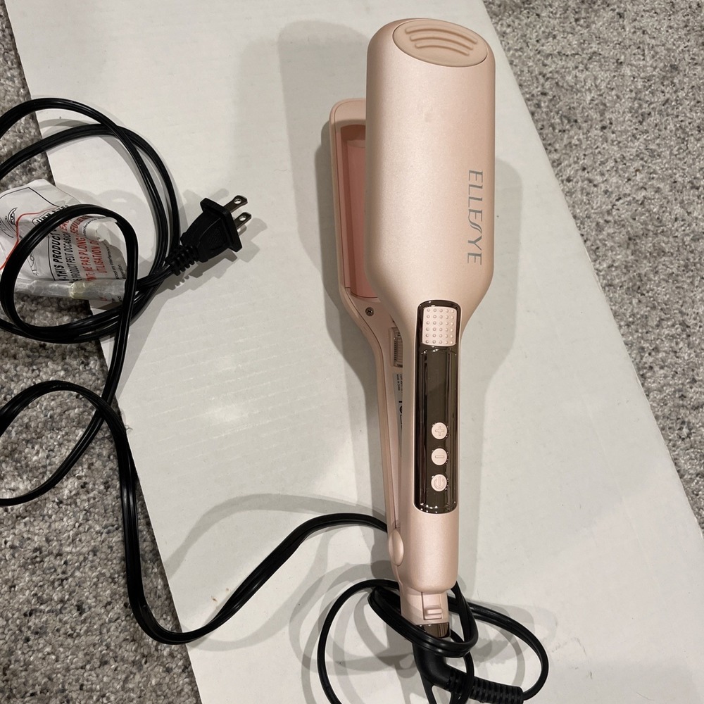 ELLESYE Hair Waver Ceramic Hair Crimper Waver Curling Iron Wand EUC